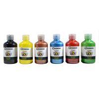Lot de 6 flacons 250 ml d'encre à dessiner couleurs nacrées assorties - Image principale