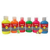 Assortiment de 6 flacons 250 ml gouache fluo - Pichon