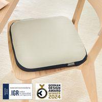 Coussin d'assise avec housse en tissu Ergo - Gris clair - Image 3