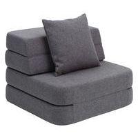 Klip Klap fauteuil convertible 1 coussin gris foncé-KlipKlap - Image principale