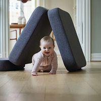 Klip Klap fauteuil convertible 1 coussin gris foncé-KlipKlap - Image 2