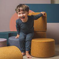 Klip Klap pouf rond moutarde-KlipKlap - Image 2