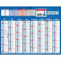 Mini calendrier recto verso 21x26.5 cm 2025-2026 thumbnail image 2