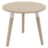 Table ronde Dialogue Ø 80 plateau Chêne tripode Hêtre - Image principale