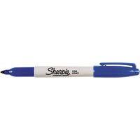 Marqueur permanent Sharpie pointe fine bleu - Boîte de 12 thumbnail image 4