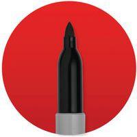 Marqueur permanent Sharpie pointe fine rouge - Boîte de 12 thumbnail image 11
