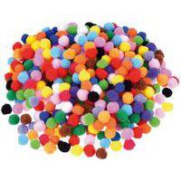 Sachet 200 mini pompons Ø 8mm couleurs assorties - Image 2