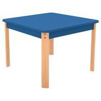 Table Ergo carrée T0 - bleu/hêtre - Image principale
