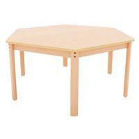 Table Ergo hexagonale T0 - hêtre/hêtre - Image principale