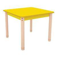 Table Classik carrée réglable T3 à T4 - piètement bois hêtre - Image 2