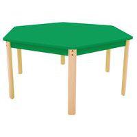 Table Ergo hexagonale T0 - piètement bois hêtre - Image 2