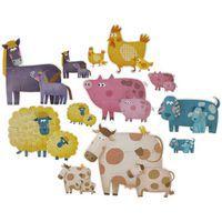 Puzzle animaux de la ferme et leurs petits thumbnail image 2