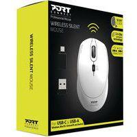 Souris Pro silencieuse sans fil blanche - Port connect - Image 4