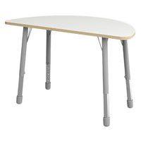 Table Eko demi-ronde ø 138 x 69 cm réglable T1 à T3 - blanc - Image principale