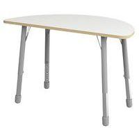 Table Eko demi-ronde ø 138 x 69 cm réglable T3 à T6 - blanc - Image principale