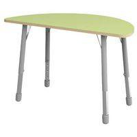 Table Eko demi-ronde ø 138 x 69 cm réglable T3 à T6 - vert clair - Image principale