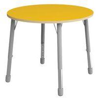 Table Eko ronde ø 100 cm réglable T1 à T3 - jaune - Image principale