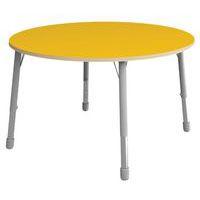 Table Eko ronde ø 136 cm réglable T1 à T3 - jaune - Image principale