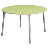 Table Eko ronde ø 136 cm réglable T3 à T6 - vert clair - Image principale