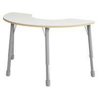 Table Eko haricot 146 x 68 cm réglable T3 à T6 - blanc - Image principale