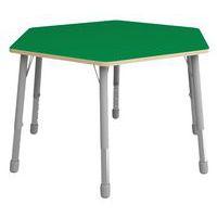 Table Eko hexagonale ø 140 cm réglable T1 à T3 - vert - Image principale