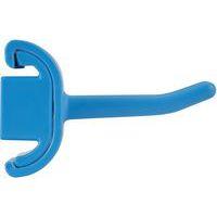 Lot de 5 Support mural hygiénique - Double crochet - 8,3cm - Bleu thumbnail image 2