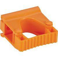 Lot de 5 Support mural hygiénique - Clip Grip - 8,3cm - Orange - Image principale