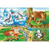 Lot de 2 puzzles animaux zoo - Image principale