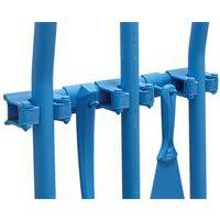 Lot de 5 Support Mural Hygiénique Hi-Flex - 42cm - Bleu thumbnail image 2