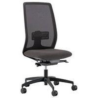 Chaise de bureau Oregon dos résille noire assise gris moyen - Image principale