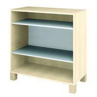 Meuble droit Confetti avec pieds 2 étagères bouleau/gris - Image principale