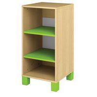 Caisson 2 étagères Confetti avec pieds - bouleau/vert - Image principale