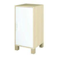 Caisson 1 porte Confetti avec pieds - bouleau/blanc - Image principale