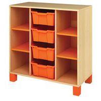 Meuble bas Confetti avec pieds et 4 bacs - Image 3