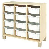 Meuble droit Confetti avec pieds et 12 bacs - Image 3