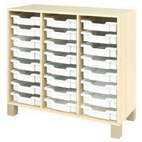 Meuble droit Confetti avec pieds et 24 bacs - Image 3