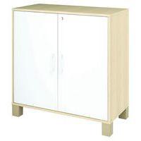 Armoire basse Confetti avec pieds 2 portes à clé thumbnail image 2