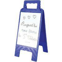 Chevalet avec message effaçable blanc / bleu - Novap - Image 2