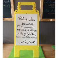 Chevalet avec message effaçable blanc / jaune - Novap - Image 2
