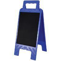 Chevalet avec message effaçable ardoise / bleu - Novap - Image principale