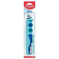 Règle 20 cm incassable KIDY LEARN CONCENTRATION texturée - Maped