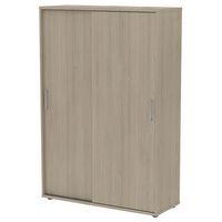 Armoire Portes Coulissantes 120 x 45 ht 180 cm Chêne gris - Image principale
