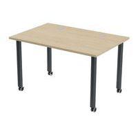 Table de réunion Tubo à roulettes 120 x 80 cm - Image principale