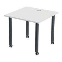 Table de réunion Tubo à roulettes 80 x 80 cm - Image 3