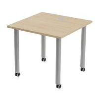 Table de réunion Tubo à roulettes 80 x 80 cm thumbnail image 4