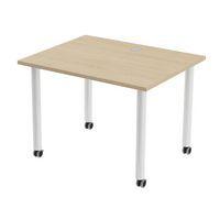 Table de réunion Tubo à roulettes 100 x 80 cm - Image 5