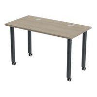 Table de réunion Tubo à roulettes 120 x 60 cm - Image 5