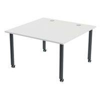 Table de réunion Tubo à roulettes 120 x 120 cm thumbnail image 3