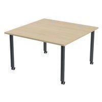 Table de réunion Tubo à roulettes 120 x 120 cm thumbnail image 4