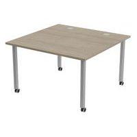 Table de réunion Tubo à roulettes 120 x 120 cm thumbnail image 6